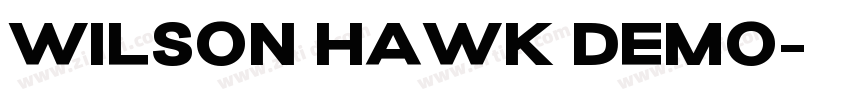 Wilson hawk demo字体转换